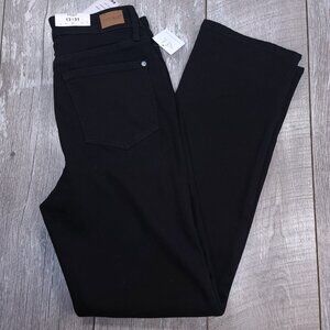 Judy Blue Jeans Womens 13 Black Denim High Waist 90s Split Straight Leg Stretch